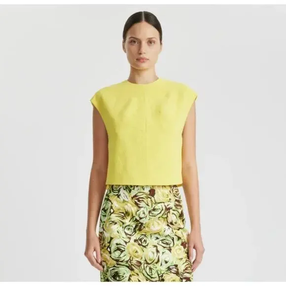 Emilia Wickstead Veronique Lemon Top NWT Size 6